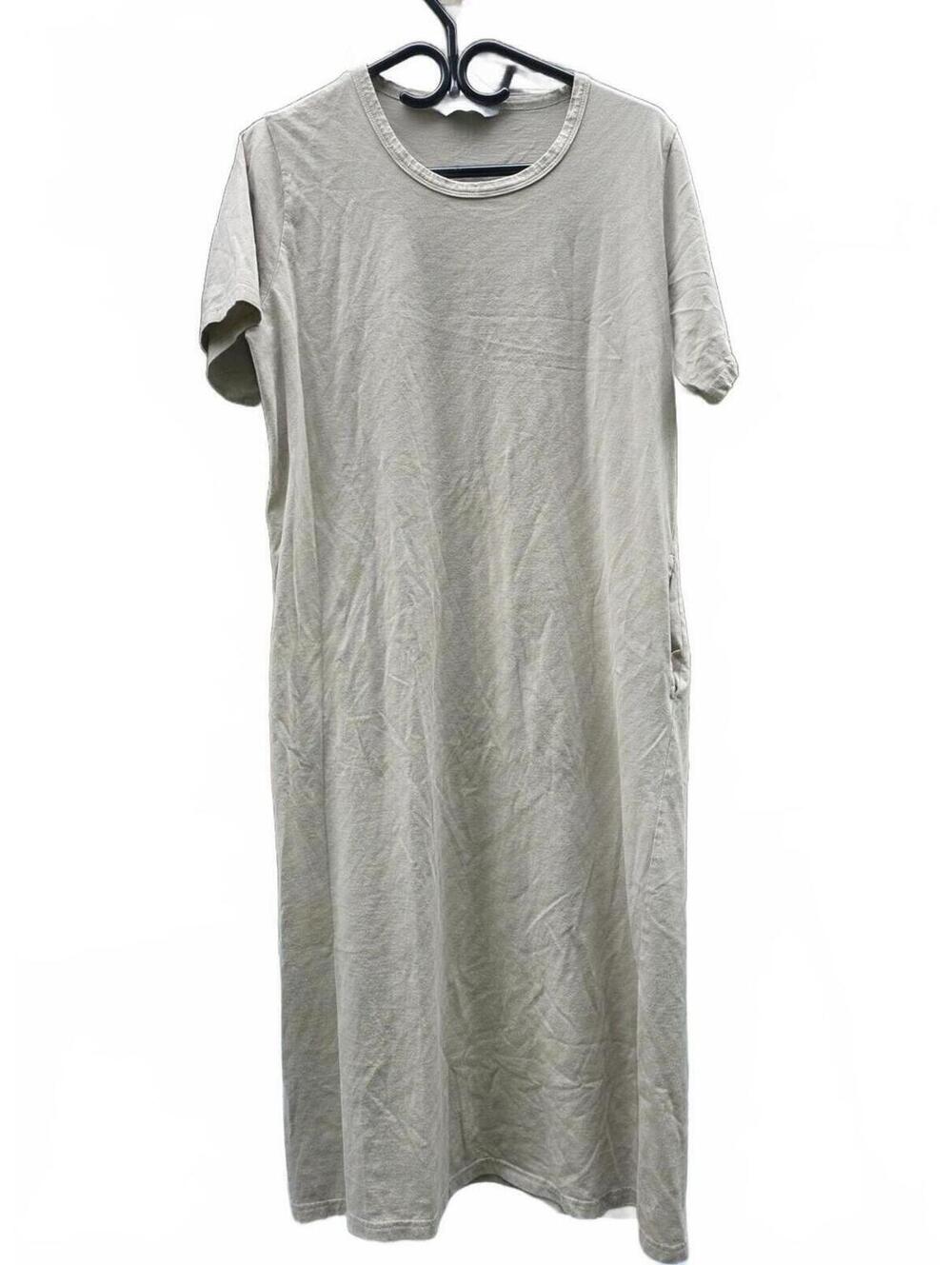 Smash + Tess Tia T-Shirt Dress Oatmeal Short Sleeve  With pockets  Size Med.